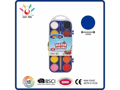 12 Watercolor In Paper Sleeve