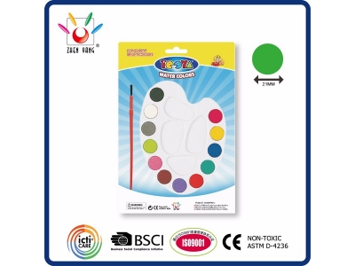 12 Watercolor Set  In Blister Card